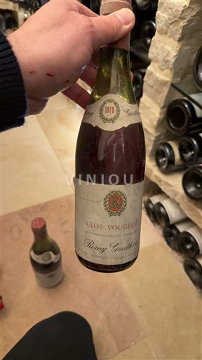 Burgundy Clos-de-Vougeot Grand Cru Domaine Rémy Gauthier 1970