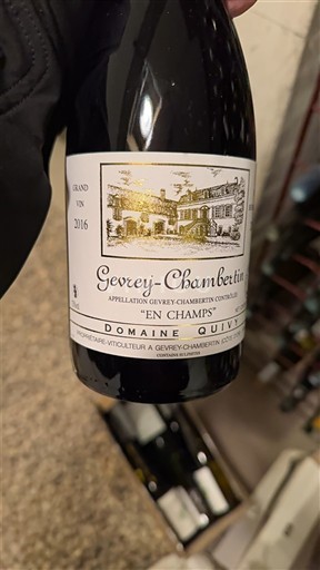 Borgoña Gevrey-Chambertin Domaine Quivy En Champs 2016