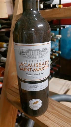 Bordeaux Blaye-côtes-de-bordeaux Château Lacaussade Saint-Martin Trois Moulins 2022