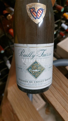 Burgundy Pouilly-Fuissé Domaine Chalet Pouilly 2000