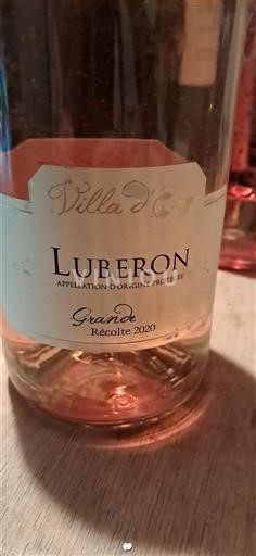 Valle del Rodano Luberon Villa Erg Grande Récolte 2020