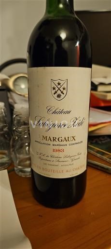 Bordeaux Margaux Château Labégorce Zédé 1983