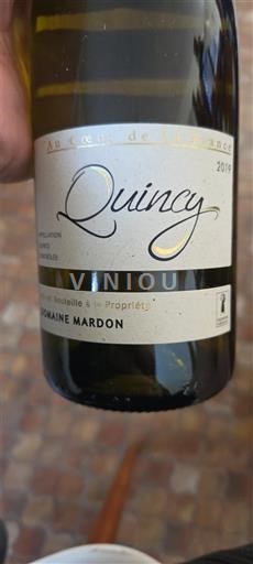 Vallée de la Loire Quincy Domaine Mardon 2019