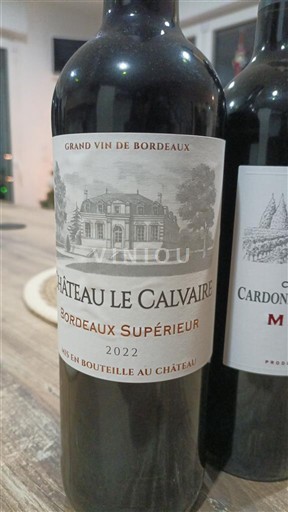 Bordeaux Bordeaux supérieur Château Le Calvaire 2022