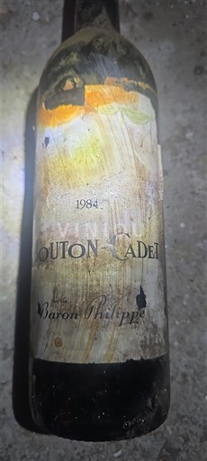 Bordeaux Baron Philippe de Rothschild Mouton Cadet 1984