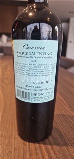 Puglia Salice Salentino Cantele Caramia 2017