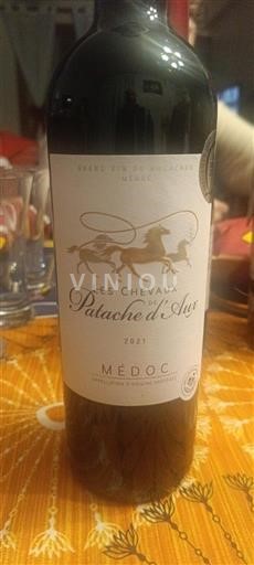 Bordeaux Médoc Palache d'Aux Les Chevaux 2021