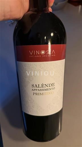Puglia Primitivo di Manduria Vinosia Luciano Ercolino Salènde Appassimento Primitivo 2017