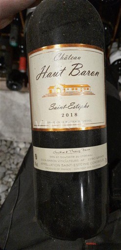 Bordeaux Saint-Estèphe Château Haut Baron 2018