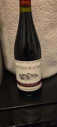 Vin Rouge sec Saint-Jean de la Vallée Non millésimé France Vallée du Rhône Côtes-du-rhône AOC