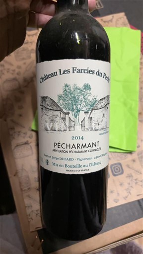 Lounais-Ranska Pécharmant Château Les Farcies du Pech 2014