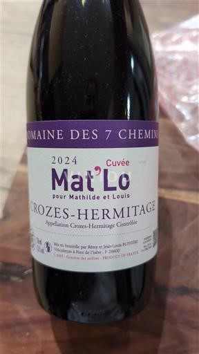 Vale do Ródano Crozes-Hermitage Domaine S 7 Chemins Mat'Lo 2024