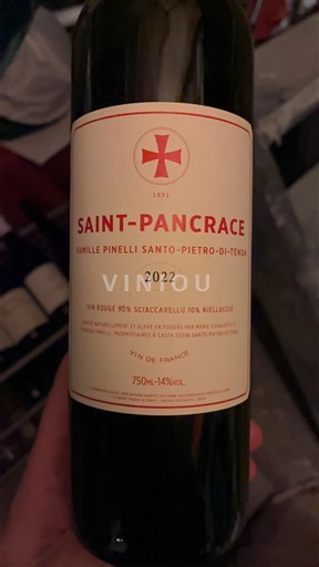Viner Rouge sec Saint-Pancrace Famille Pinelli Santo-Pietro-di-Tenda 2022 Frankrike Korsika Ospecificerad AOC