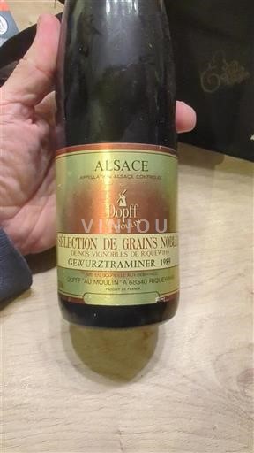 Alsasko Sélection de Grains Nobles Dopff Au Moulin Sélection de Grains Nobles Gewurztraminer 1999