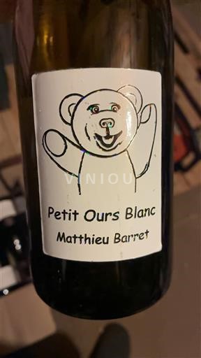 Vin Blanc sec Petit Ours Blanc Matthieu Barret 2021 France Vallée du Rhône Côtes-du-rhône AOC