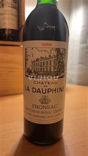 Burdeos Fronsac Château La Dauphine 1986