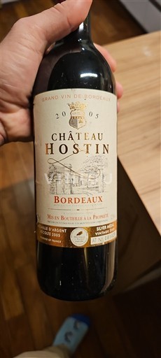 Bordeaux Château Hostin 2005