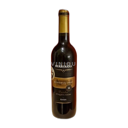 Víno Rouge sec Duralos Etiqueta Negra Reserva Berberana 2007 Španelsko La Rioja rioja DO