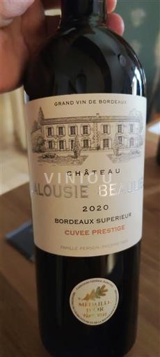 Bordeaux Bordeaux Supérieur Château Calousie Beaulieu Prestige 2020