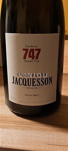 Vinhos Espumantes Blanc extra-brut Cuvée 747 Jacquesson Non millésimé França Champanhe AOC