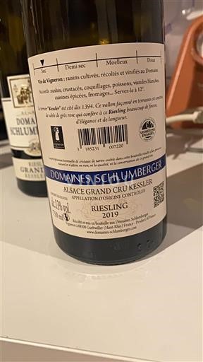 Alsace Ospecificerad Grand Cru Domaine Domaines Schlumberger 2019