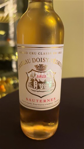 Bordeaux Sauternes Grand Cru Château Doisy-Védrines 2022