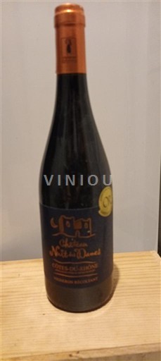 Vinos Rouge sec Château Notre-Dame Non millésimé Francia Valle del Ródano Côtes del Ródano AOC