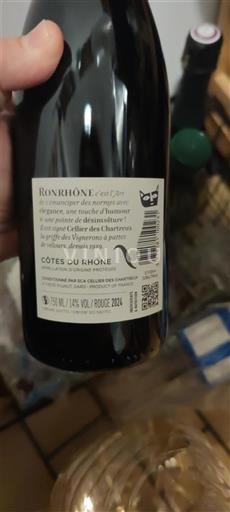 Víno Rouge sec RonRhône 2020 Francie Údolí Rhôny Côtes-du-Rhône AOC