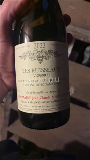 Alpes và các vùng Rhodanien Collines rhodaniennes Domaine Jean-Claude Marsanne Les Ruisseaux 2023