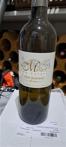 Vini Blanc moelleux Gros Manseng Moelleux Domaine Millet 2022 Francia Sud-Ovest Côtes de Gascogne IGP