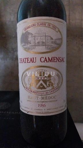 Bordeaux Haut-Médoc Grand Cru Château Camensac 1986