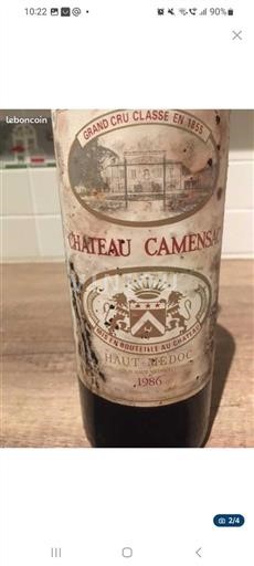 Bordeaux Haut-Médoc Grand Cru Château Camensac 1986