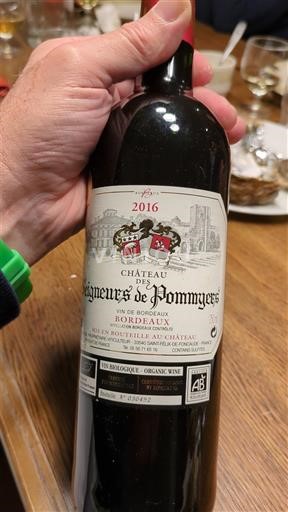 Bordeaux Château S Seigneurs de Pommyers 2016
