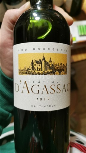 Bordéus Haut-Médoc Château Agassac Cru bourgeois 2017