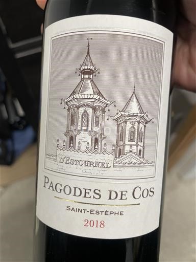 Bordeaux Saint-Estèphe Cos d'Estournel Les Pagodes de Cos 2018