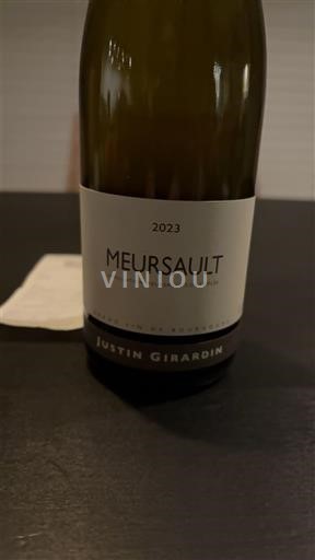 Burgundy Meursault Justin Girardin 2023