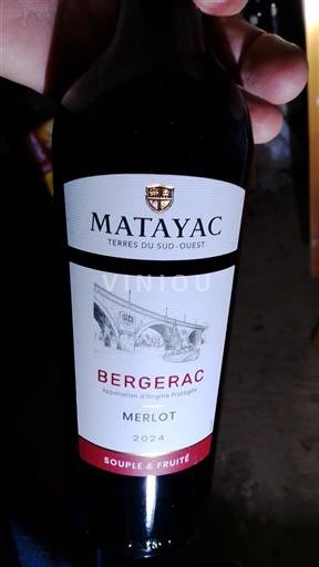 Sydvestfrankrig Bergerac Matayac Souple & Fruité 2024