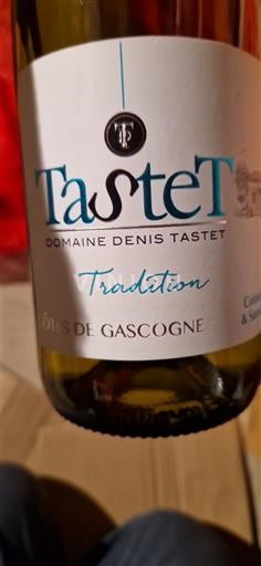 Viner Blanc sec Tradition Domaine Nis Tastet 2023 Frankrike Sørvest Côtes de Gascogne IGP