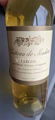 Bordeaux Cérons Château Madère Non-Vintage
