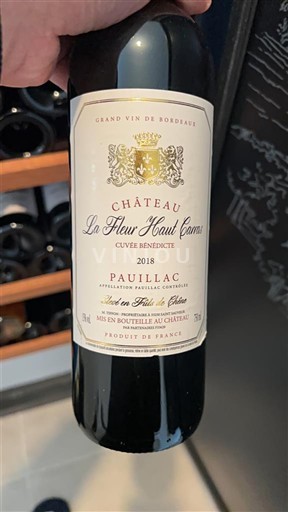 Bordeaux Pauillac Château La Fleur Haut Carras Bénédicte 2018