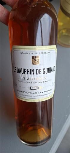 Bordeaux Sauternes Le Dauphin de Guiraud 2000
