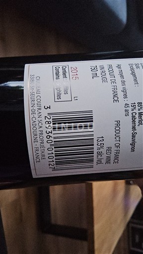 Bordeaux Saint-Estèphe Château Courrian 2015