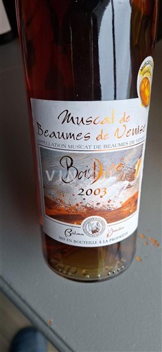 Rhône Valley Muscat de Beaumes de Venise Beaumes De Venise Bois Doré 2003