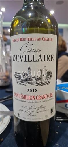 Burdeos Saint-Émilion Gran Cru Grand Cru Château Villaire 2018