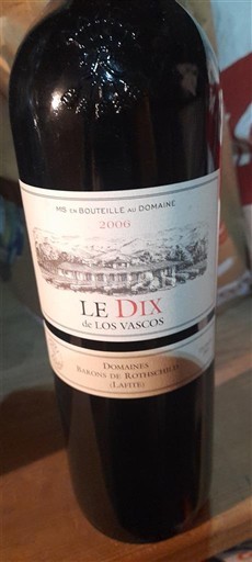 Rapel Valley Colchagua Valley Domaine Domaines Barons de Rothschild (Lafite) - Los Vascos Le Dix 2006