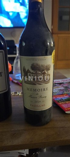 Bordeaux Pauillac Mémoire Michel Bravay Mémoire 2019