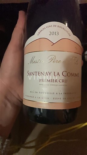 Borgonha Santenay Premier Cru Mestre Père & Fils Santenay La Comme 2013