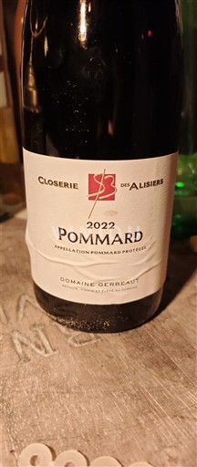 Burgundija Pommard Domaine Gerbeaux Closerie des Alisiers 2022