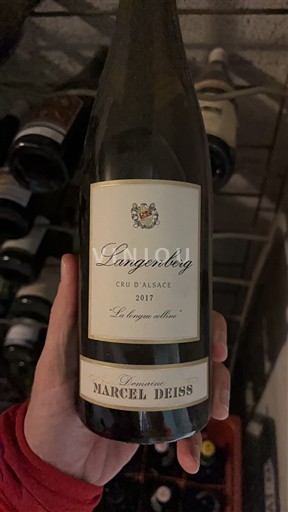 Alsace Ospecificerad Grand Cru Domaine Marcel Deiss Langenberg 2017