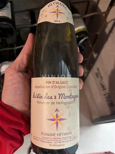 Alsazia Klevener di Heiligenstein Domaine Heywang Le Vin des 3 Montagnes 2014